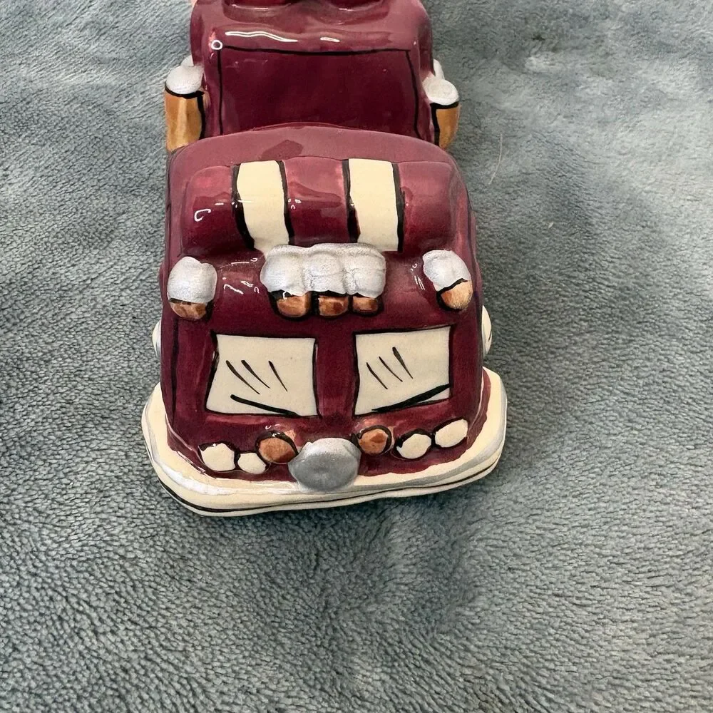 Blue Sky Clayworks Heather Goldminc-Heroes Brigade Firetruck W/ Dalmatian READ